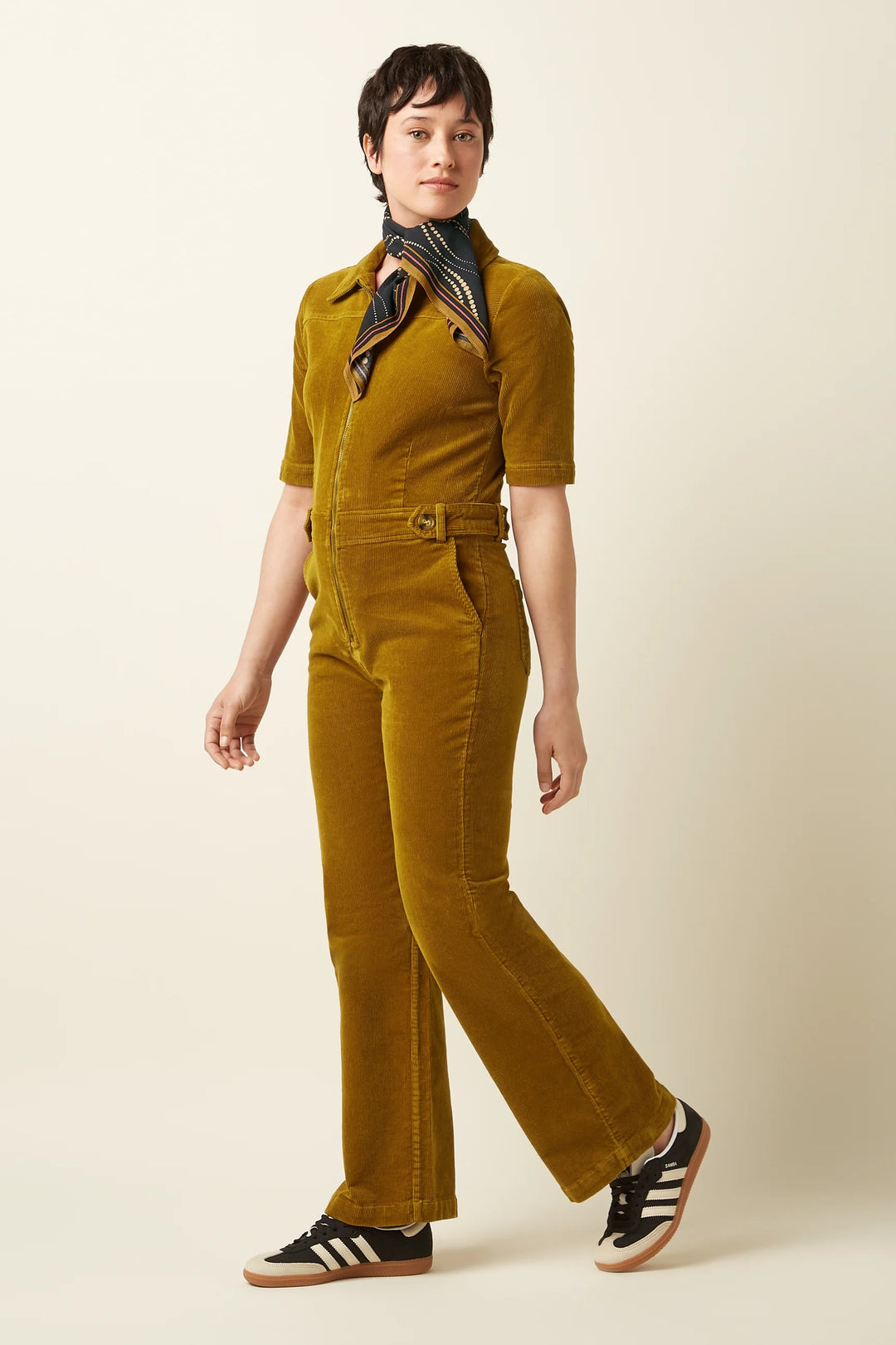 King Louie - Garbo Zip jumpsuit - Golden brown