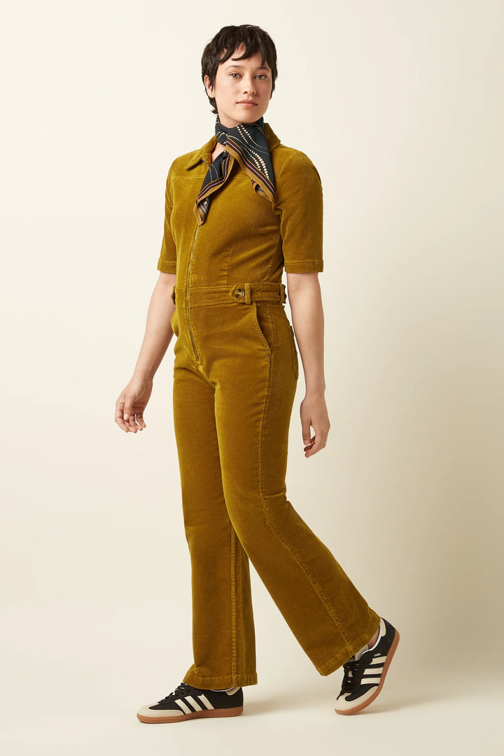 King Louie - Garbo Zip jumpsuit - Golden brown