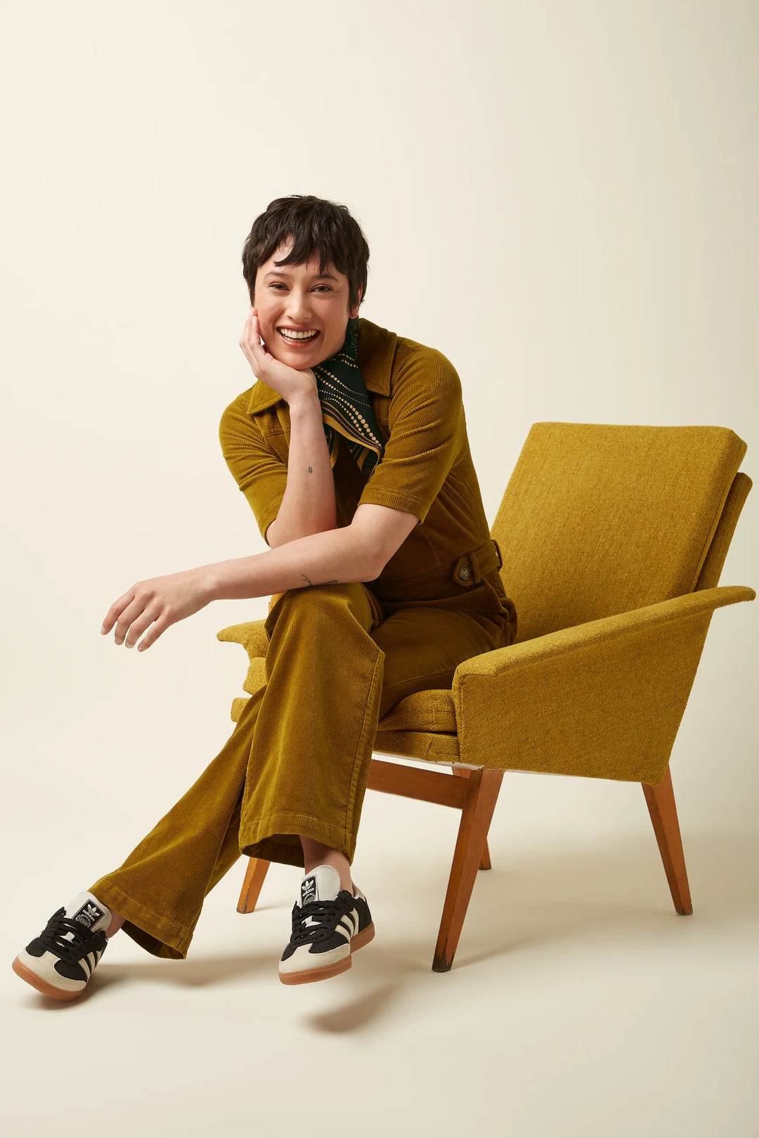 King Louie - Garbo Zip jumpsuit - Golden brown