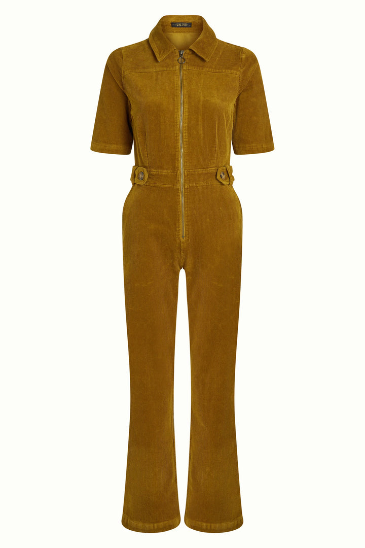 King Louie - Garbo Zip jumpsuit - Golden brown