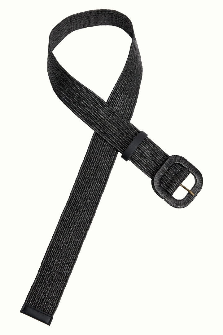King Louie - Raffia Belt - Black