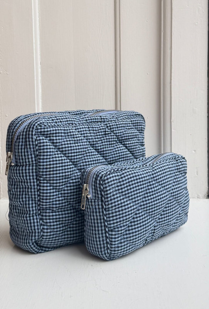 Boii - Simba Small Toilet Bag - Mini Blue Check
