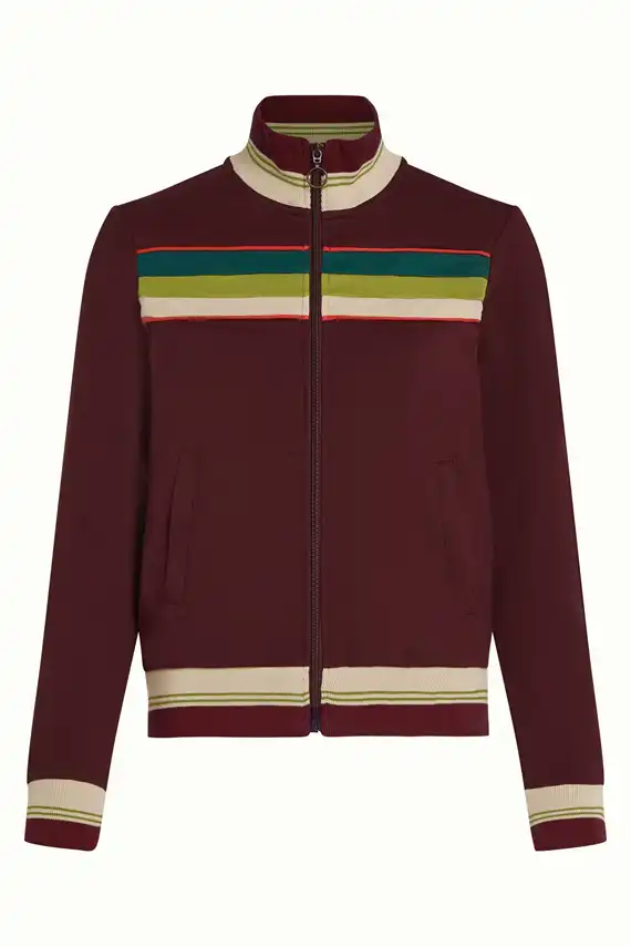 King Louie - Colorblock Col Jakke - Daytona Sweat - Porto Red