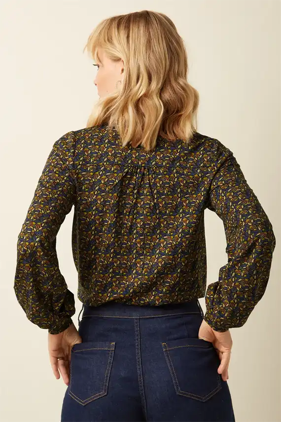 King Louie - Maisie Blouse - Mirth Jersey - Rhodonite Blue