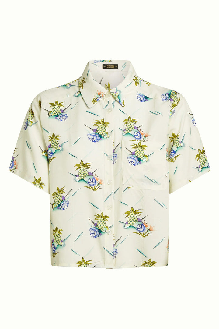 King Louie - Evelina Blouse Colada - Ice Cream