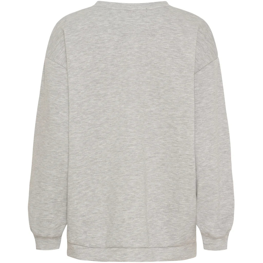 Marta - Hibiscus Sweatshirt - Grey/Black