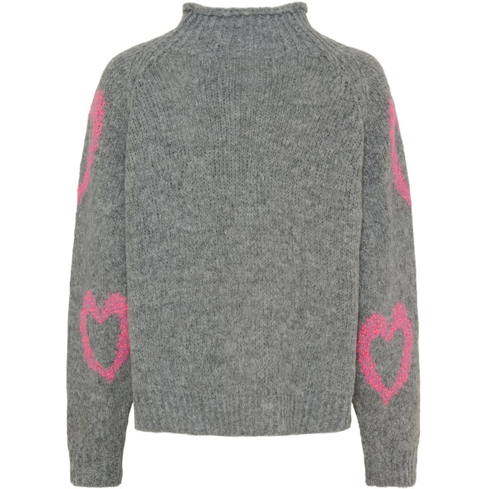 Marta - MdcCosette Strik - Grigio/Fuxia - Onesize
