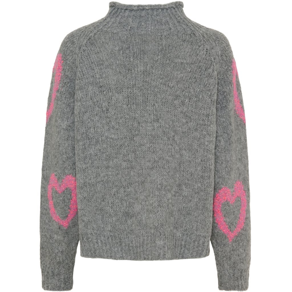Marta - MdcCosette Strik - Grigio/Fuxia - Onesize