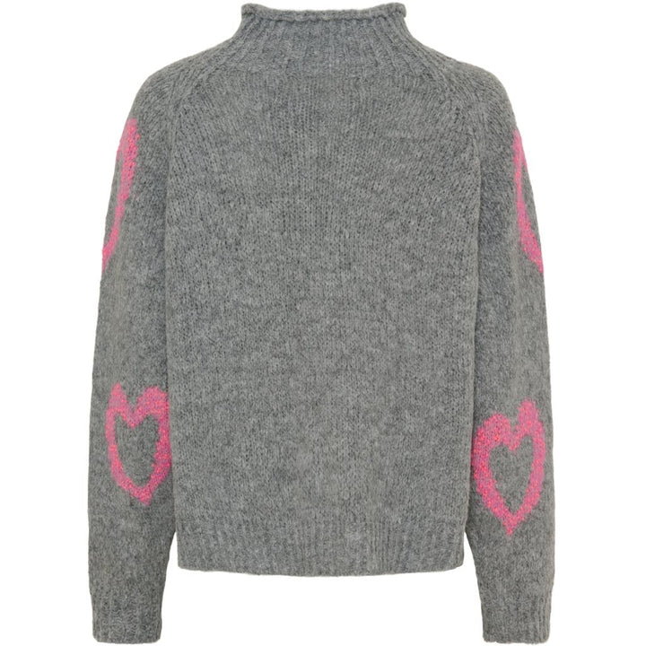 Marta - MdcCosette Strik - Grigio/Fuxia - Onesize