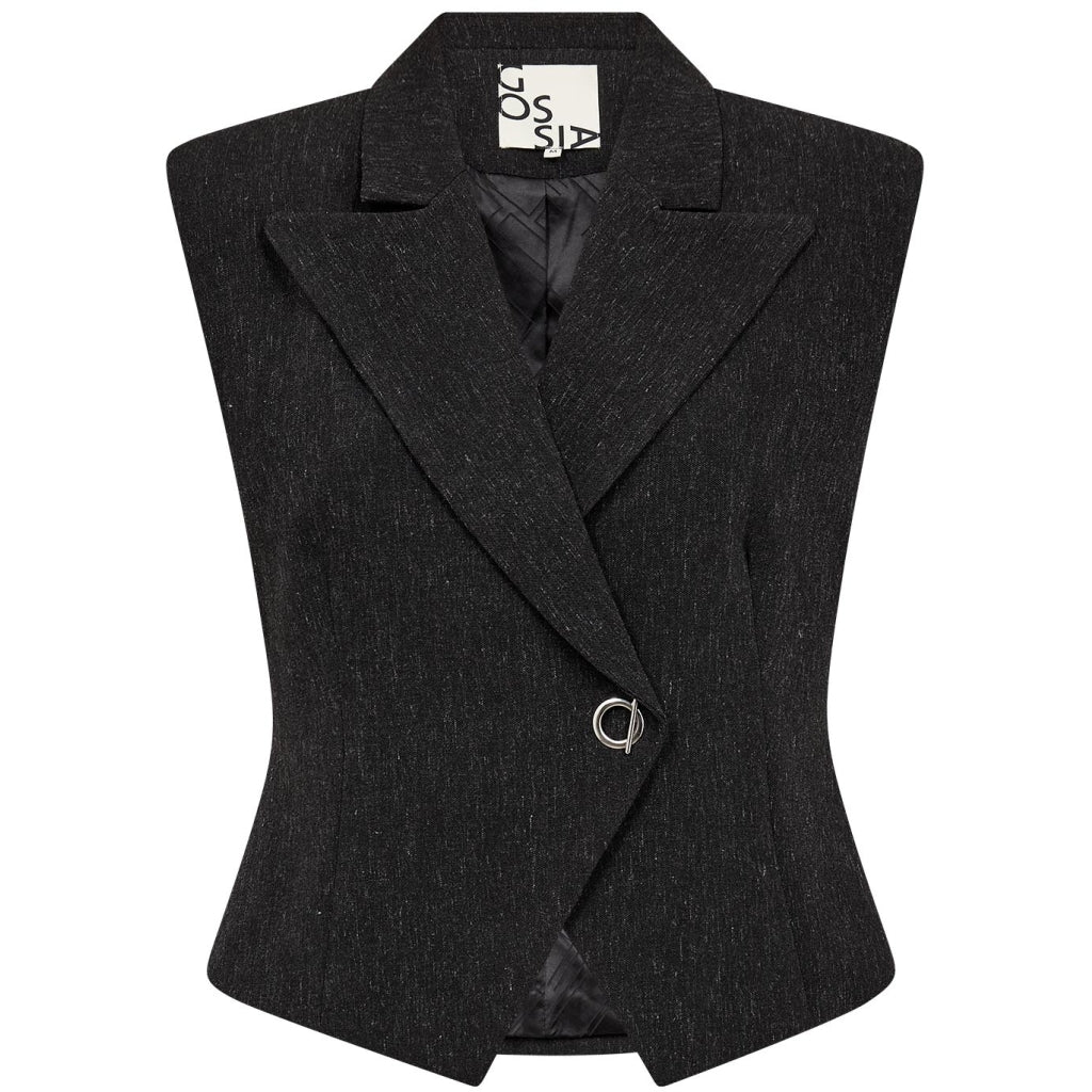 Gossia - Liana Waistcoat - Black Melange