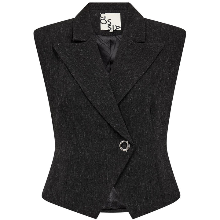 Gossia - Liana Waistcoat - Black Melange