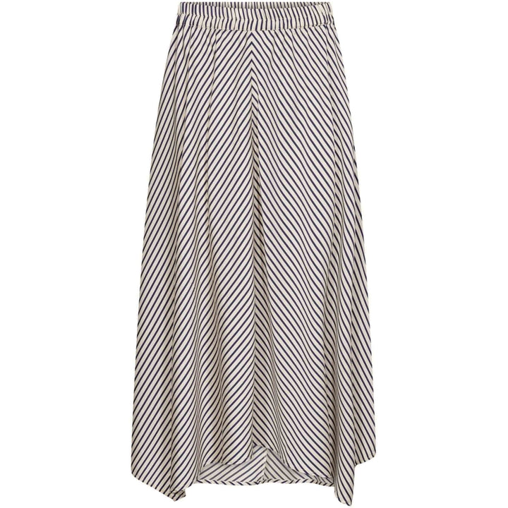 Gossia - Clorie Nederdel - Navy Creme Stripes