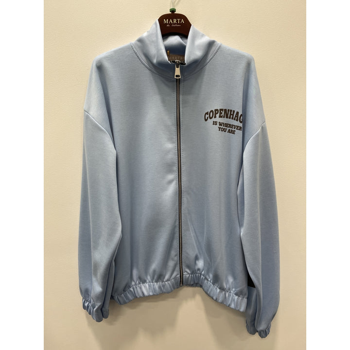 Marta - Nete Cardigan - Sky Blue/Brown