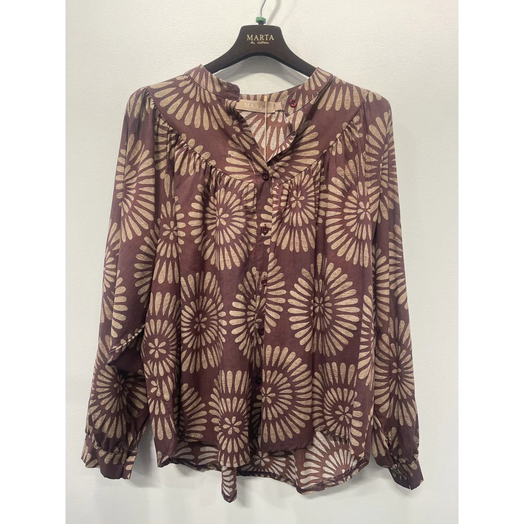 Marta - Romy Shirt - Bordeaux - Onesize