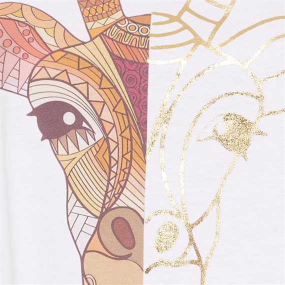 Marta - Marie T-shirt- White Giraf