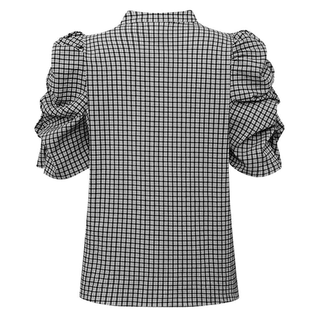 Gossia - Annsofi bluse - Black checks