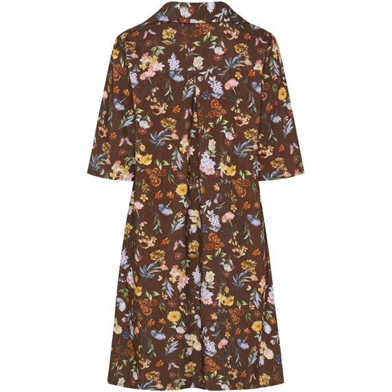 Marta - Wildrose Kjole - Brown Print