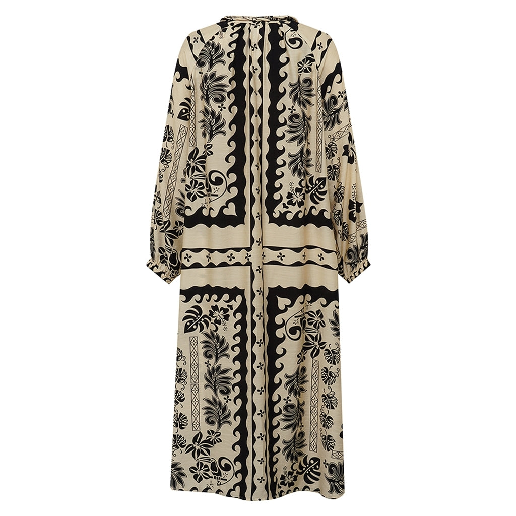 Gossia - Magny dress - Black cream print
