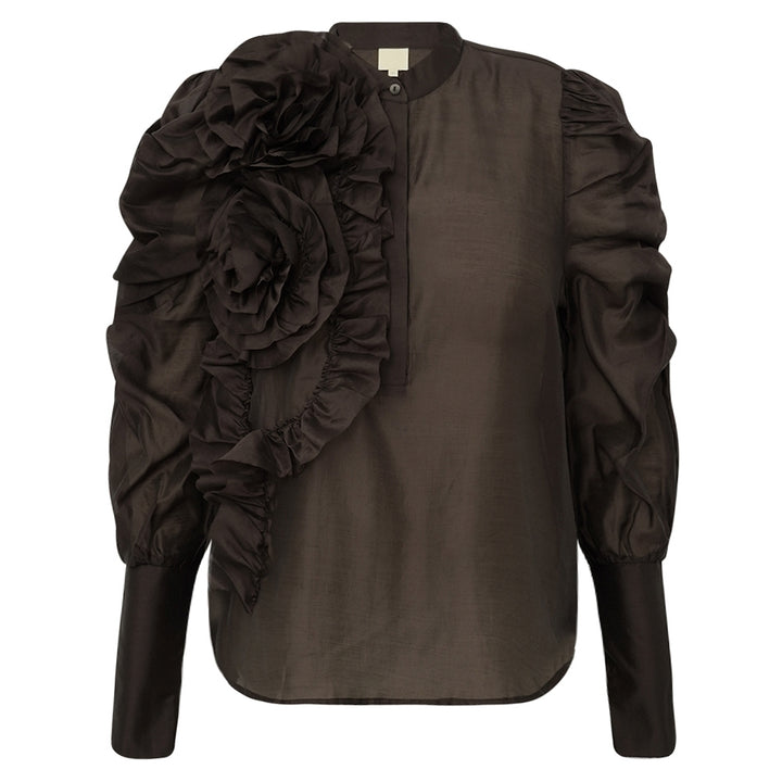 Gossia - Devine Bluse - Coffee
