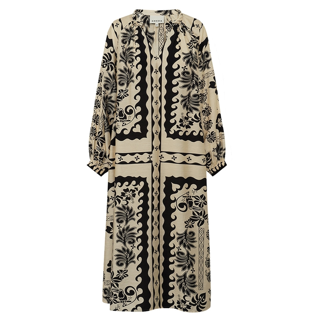 Gossia - Magny kjole - Black creme print