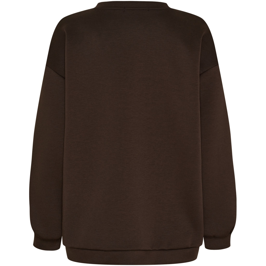 Marta - Hibiscus Sweatshirt - Brown/Yellow