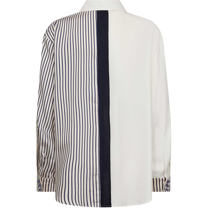 Gossia - Cecilie Skjorte - Navy Creme Stripes 