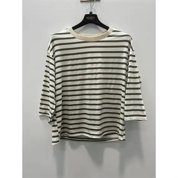 Marta - Brooklyn T-shirt - Beige/Military