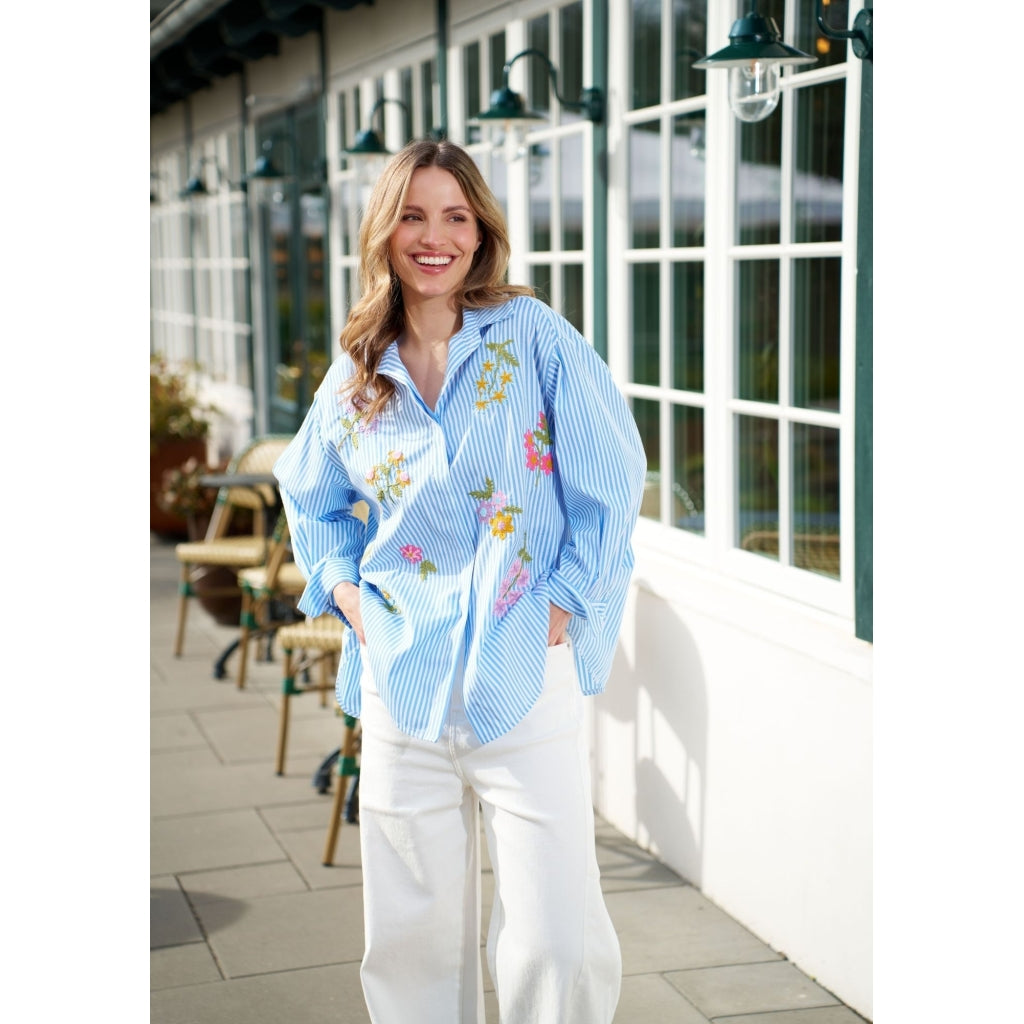Marta - Judika Shirt - Blue Stripe