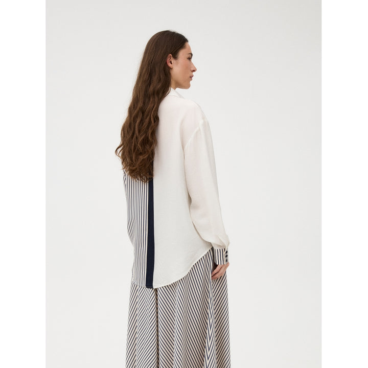 Gossia - Cecilie Skjorte - Navy Creme Stripes 