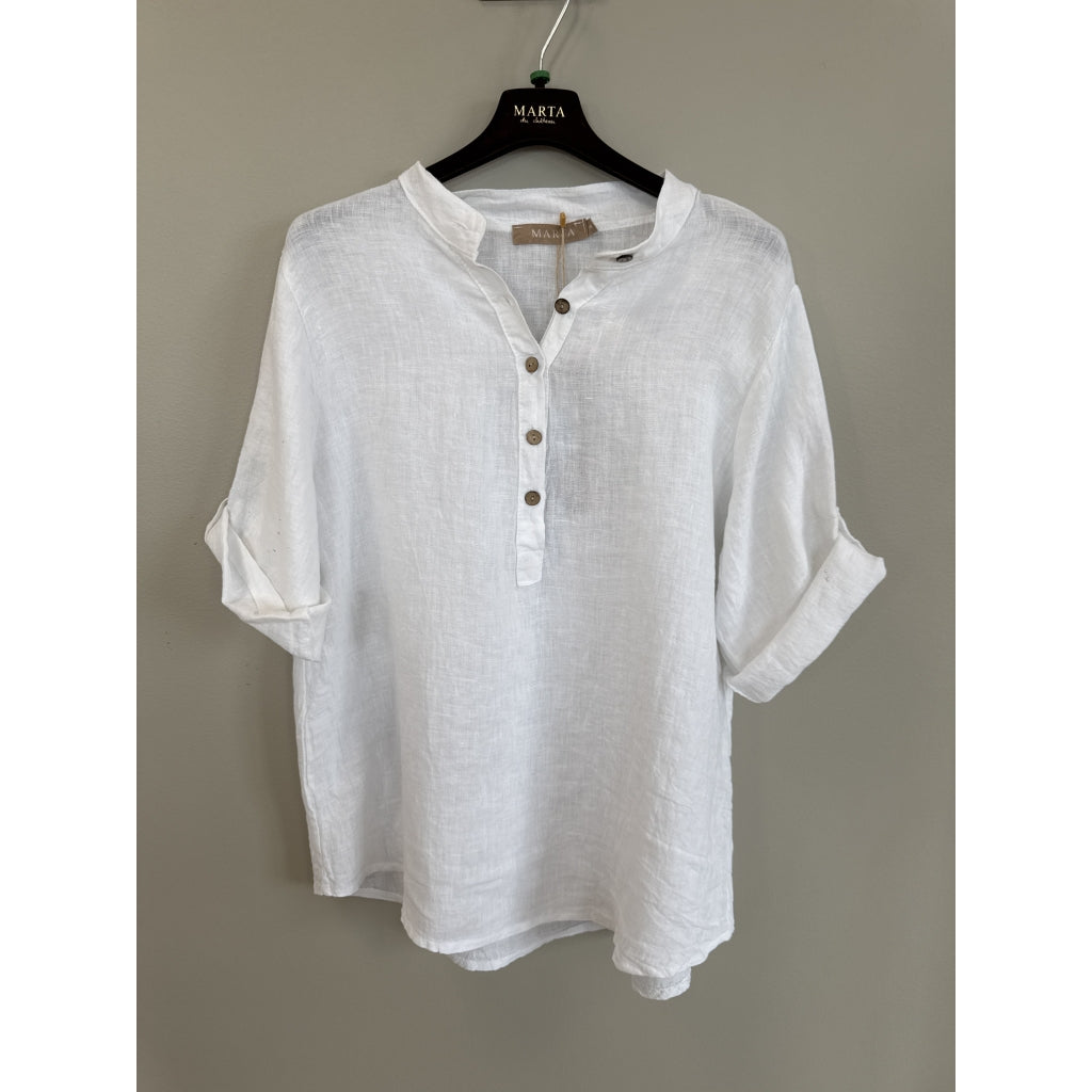 Marta - Larisa Shirt - White