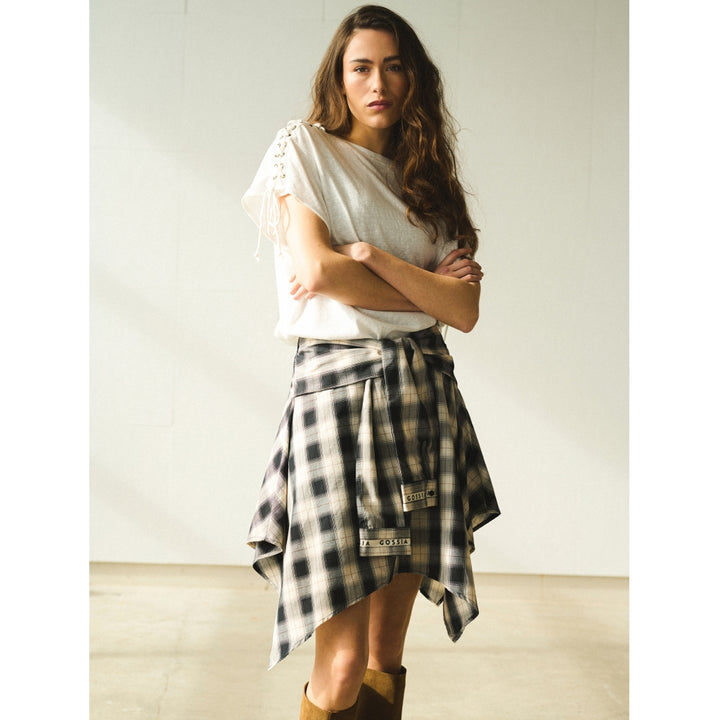 Gossia - Julla nederdel - Black checks