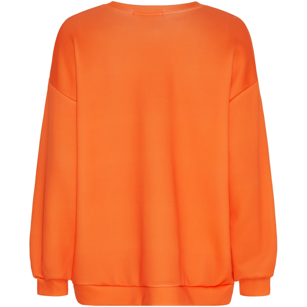 Marta - Hibiscus sweatshirt - Orange/ Moro