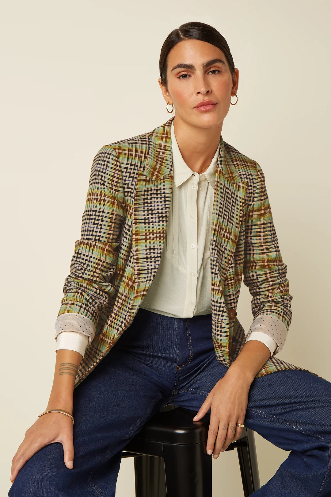 King Louie - Tina Blazer Kooks Check - Black