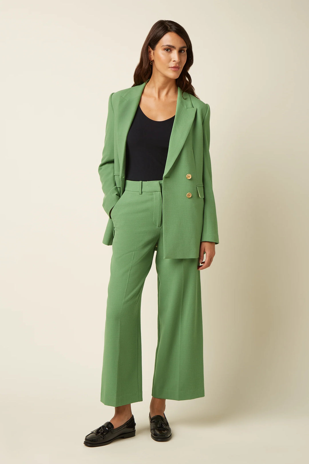 King Louie - Tina Blazer Long Folly - Jade Green
