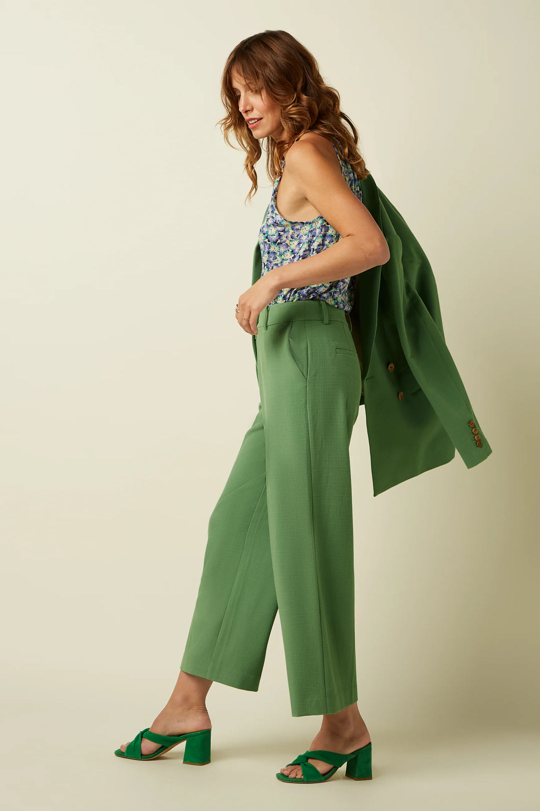 King Louie - Tina Blazer Long Folly - Jade Green