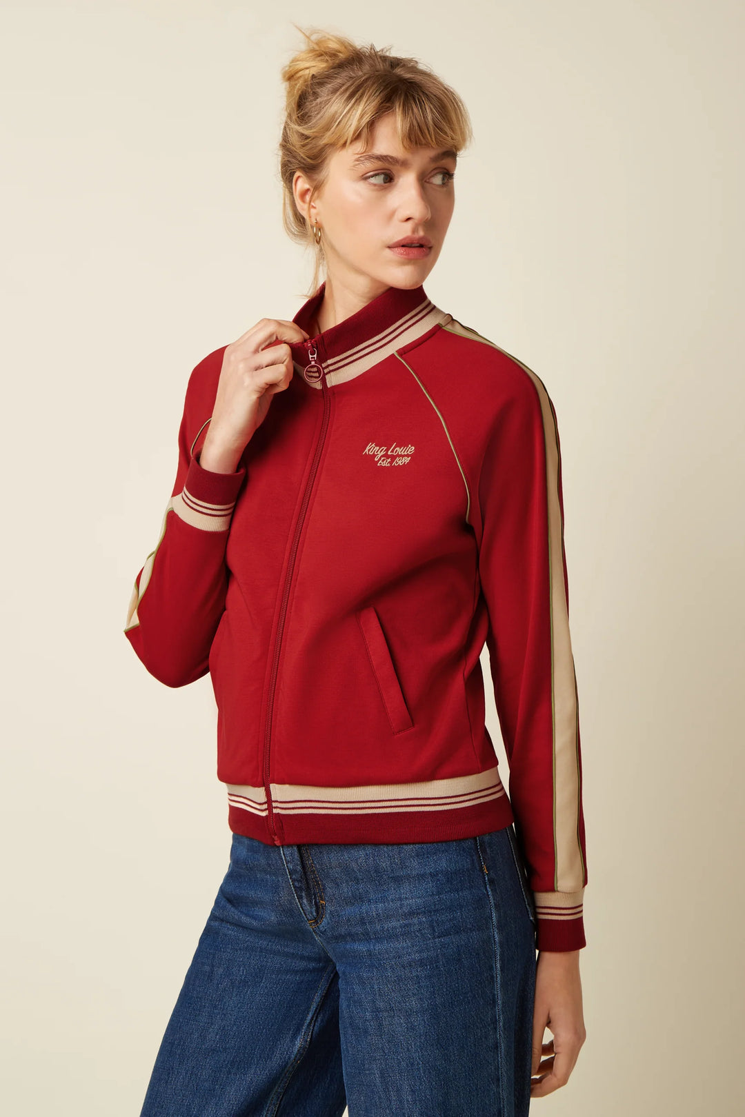 King Louie - Lila Coljack Daytona Sweat - Chili Red