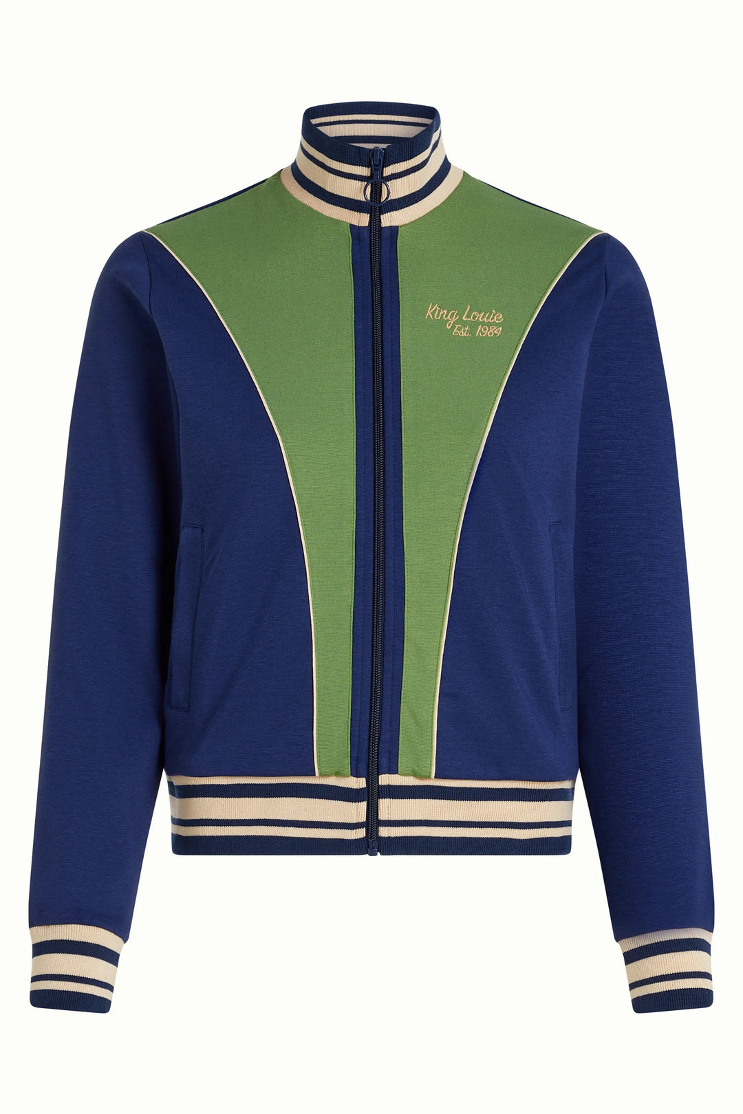 King Louie - Colorblock Coljack Daytona Sweat - Beacon Blue