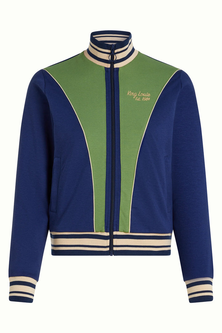 King Louie - Colorblock Coljack Daytona Sweat - Beacon Blue