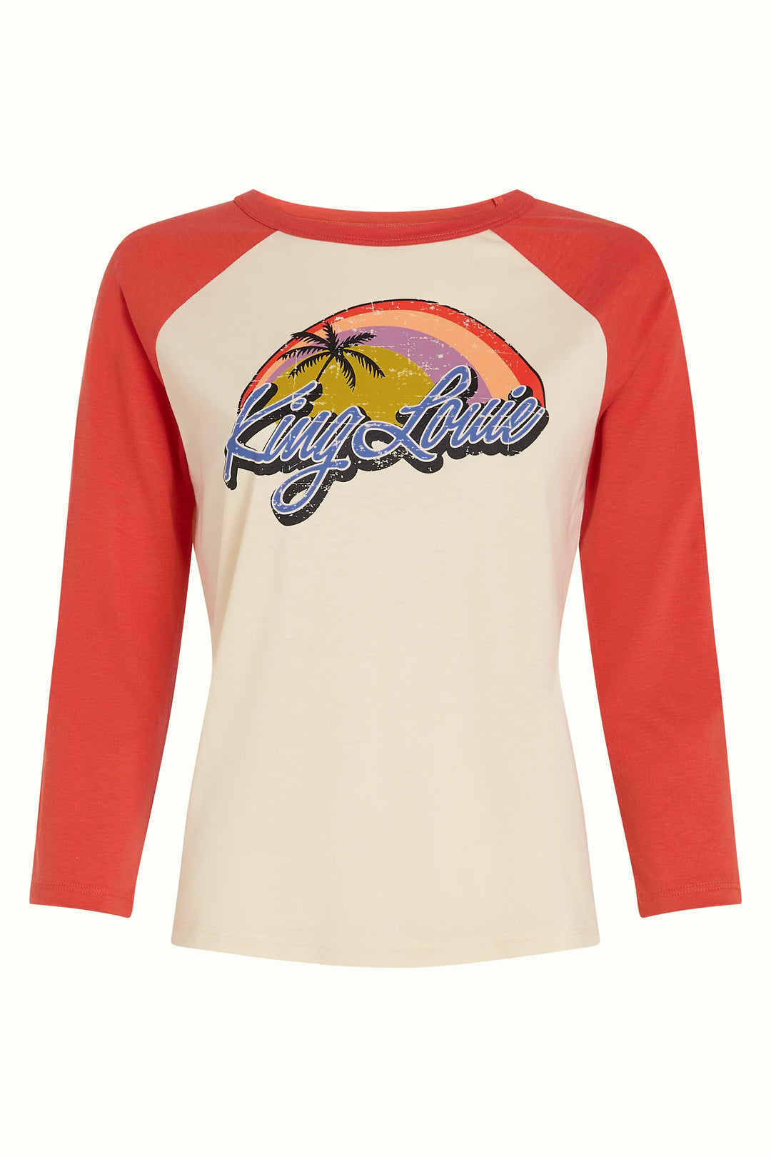 King Louie - Raglan T-shirt Placement Print - Summer Fig