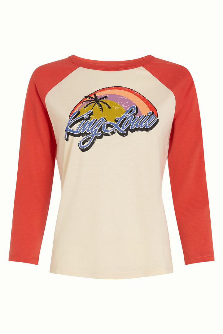 King Louie - Raglan T-shirt Placement Print - Summer Fig