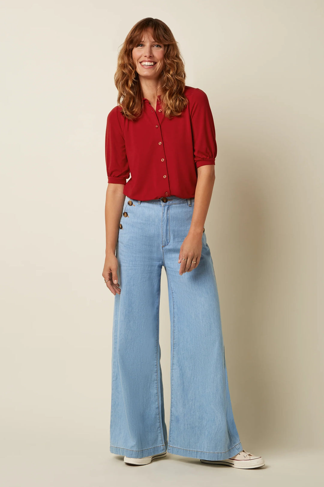 King Louie - Carina Blouse Tulum - Chilli Red