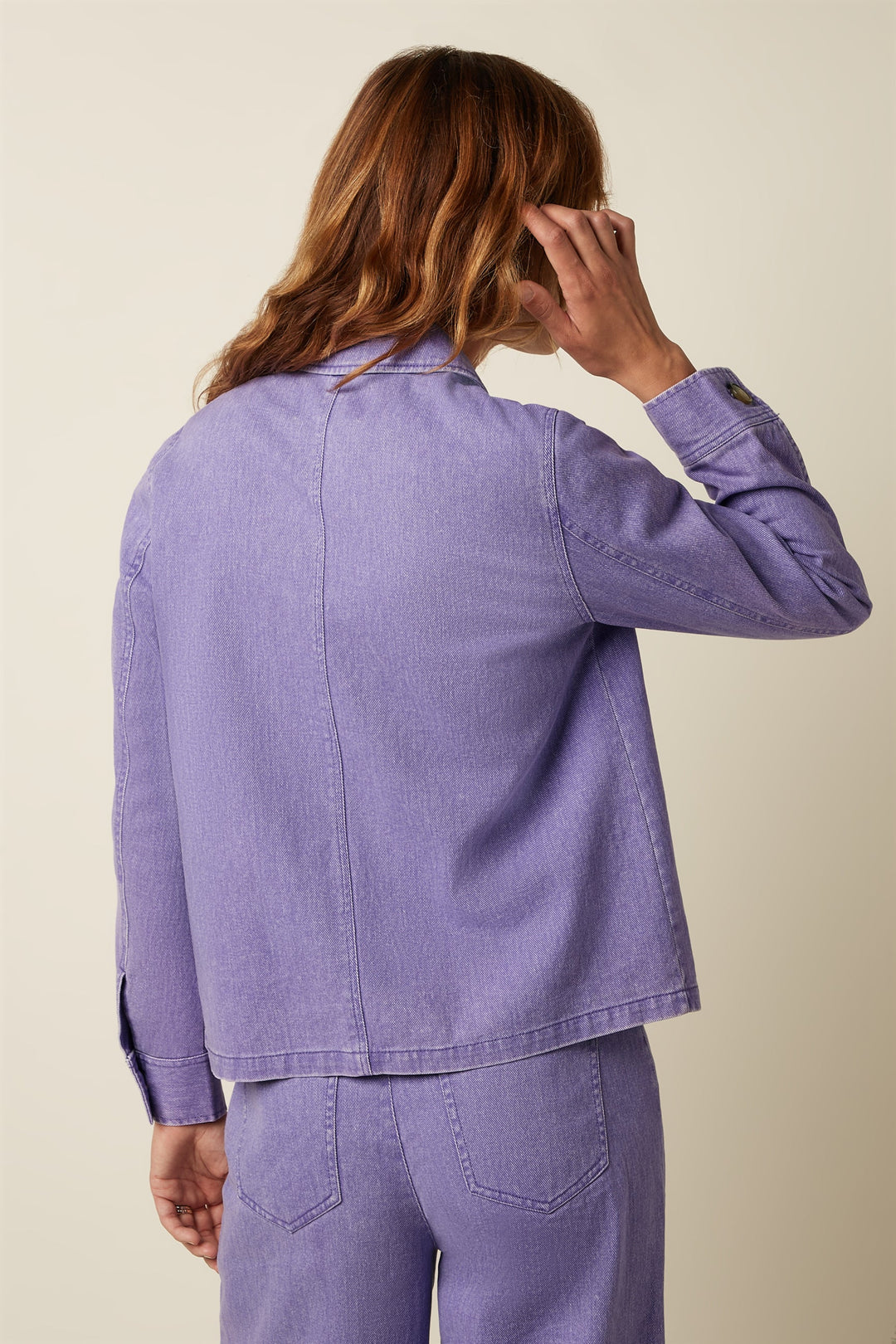 King Louie - Ellen Jakke - Colored Denim - Sheer Lilac