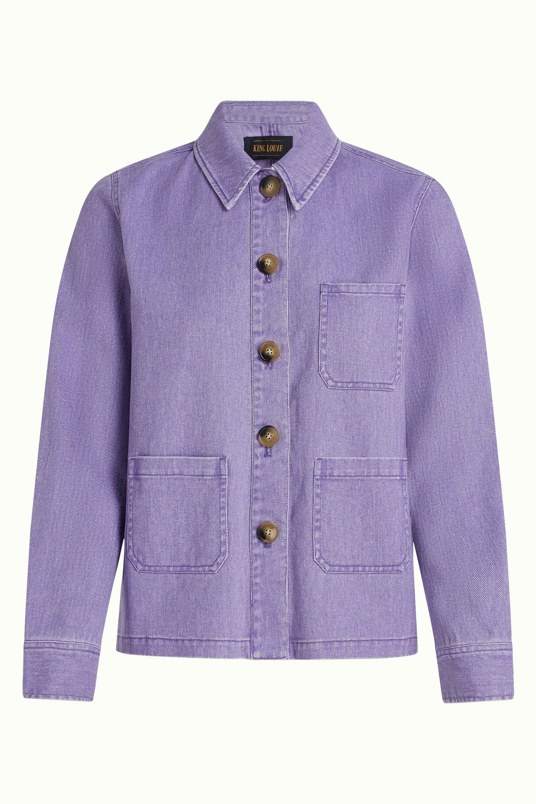 King Louie - Ellen Jakke - Colored Denim - Sheer Lilac