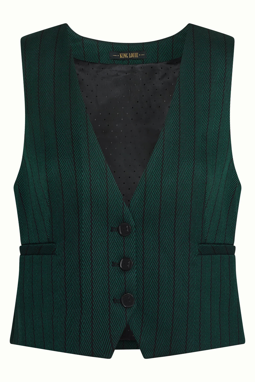 King Louie - Cissy Gilet Vest - Pine Green