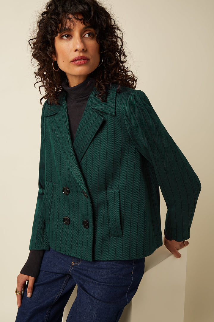 King Louie - Patti Jakke Dale Chevron - Pine Green