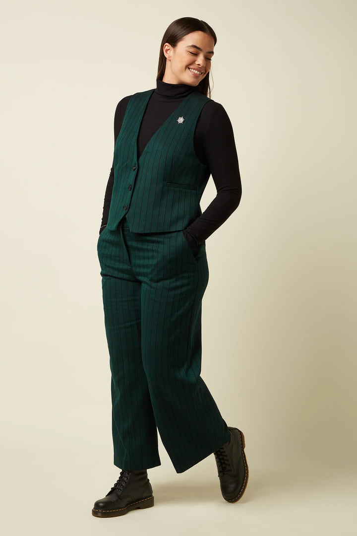 King Louie - Frederica Bukser Dale Chevron - Pine Green