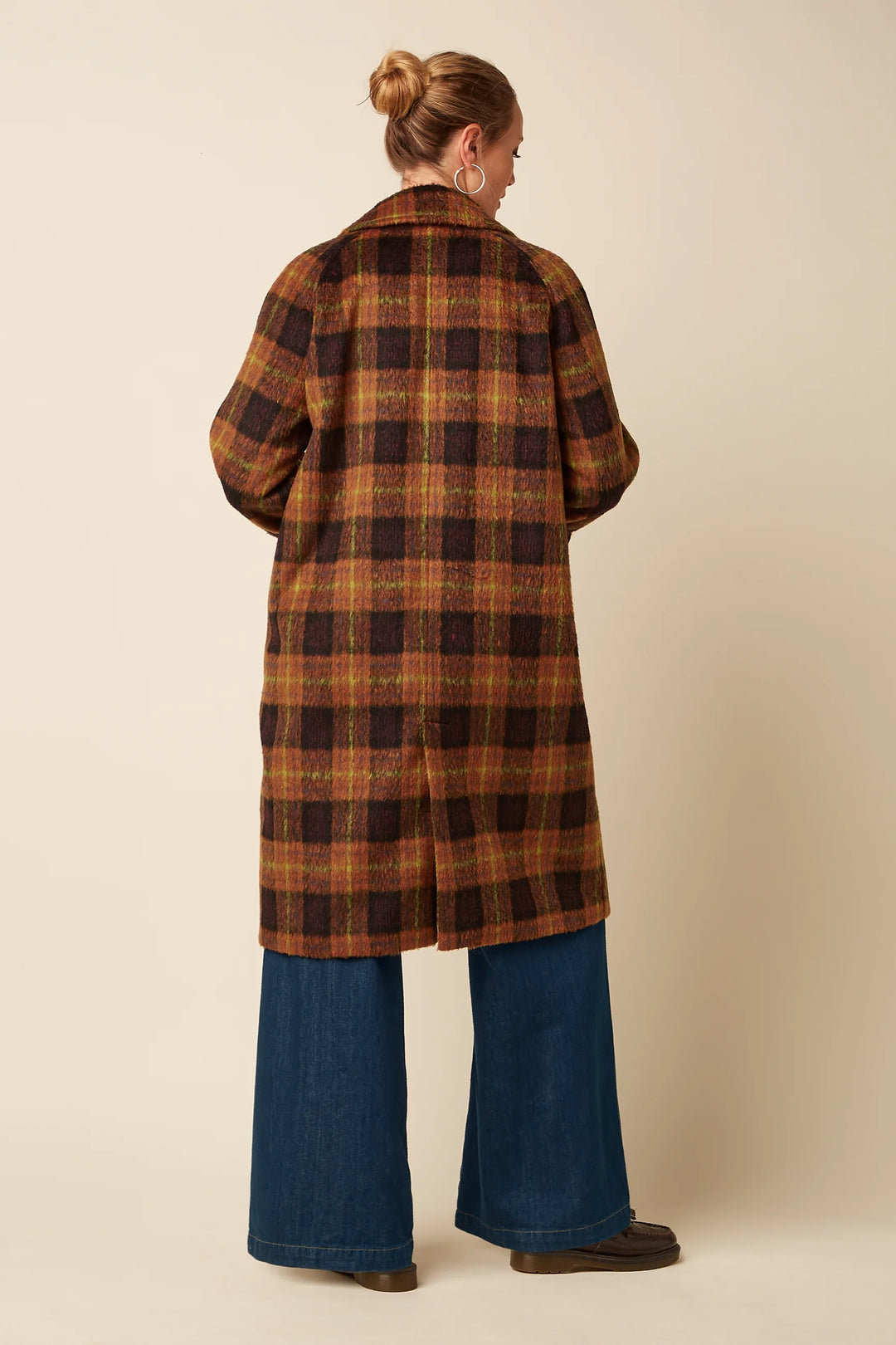 King Louie - Amelie Jakke Aloha Check - Spicy Brown
