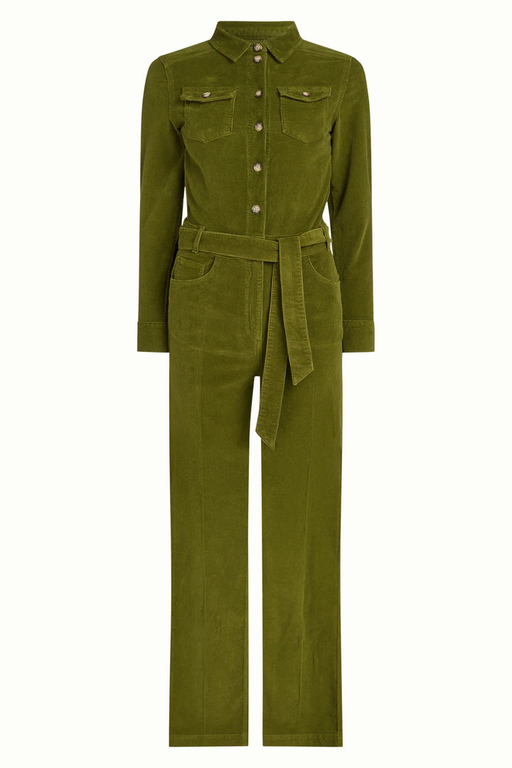 King Louie - Mia Jumpsuit - Babyfløjl - Posey Green