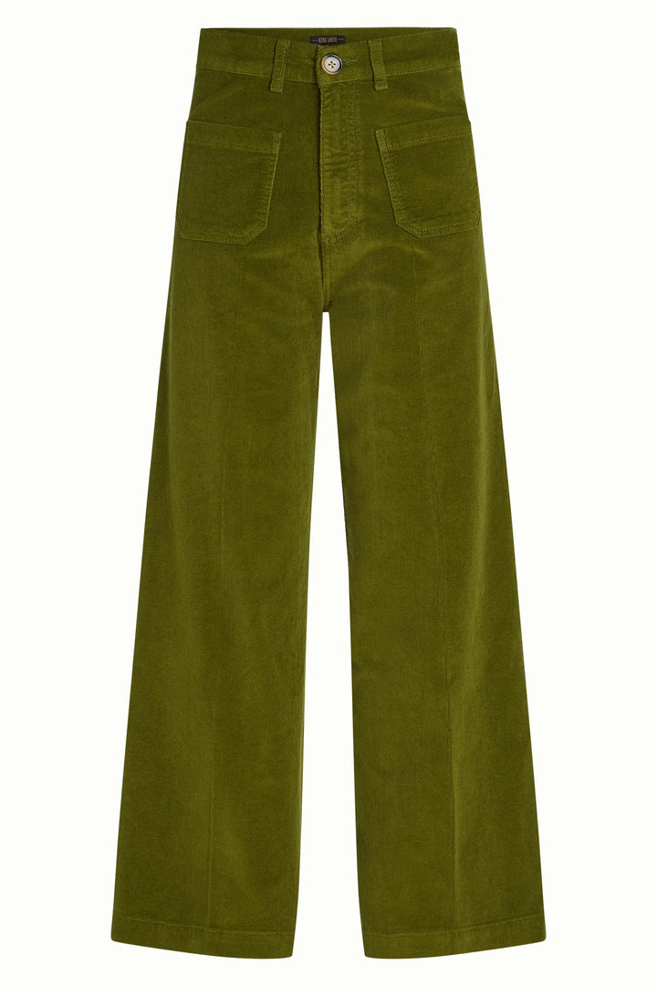 King Louie - Paige Pocket Bukser - Babyfløjl - Posey Green