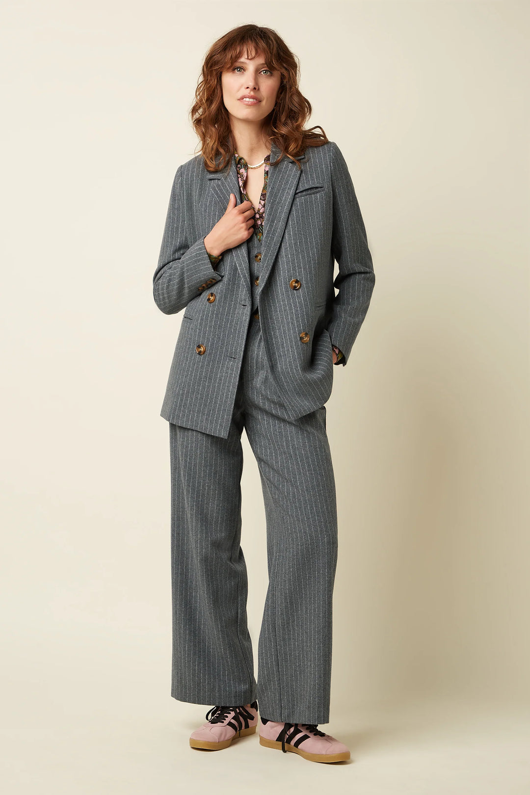 King Louie - Lynn Bukser Brando stripe - Grey Melange